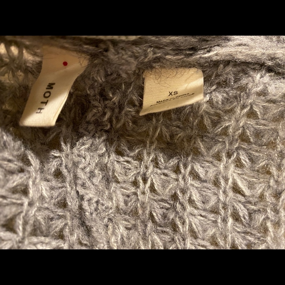 ❄️☀️🌞 Anthro Moth Ruffle Cardigan/Sweater - Picture 4 of 4